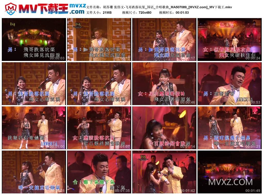 胡苏珊 张伟文-飞哥跌落坑渠_国语_合唱歌曲_MA507089